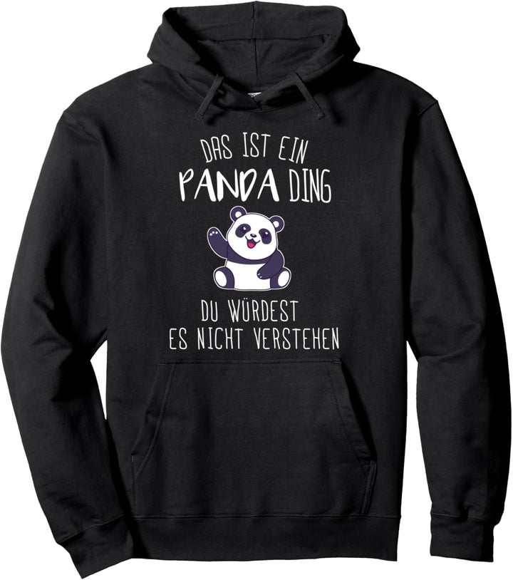 Panda Pandabär Pandas Geschenk Pullover Hoodie