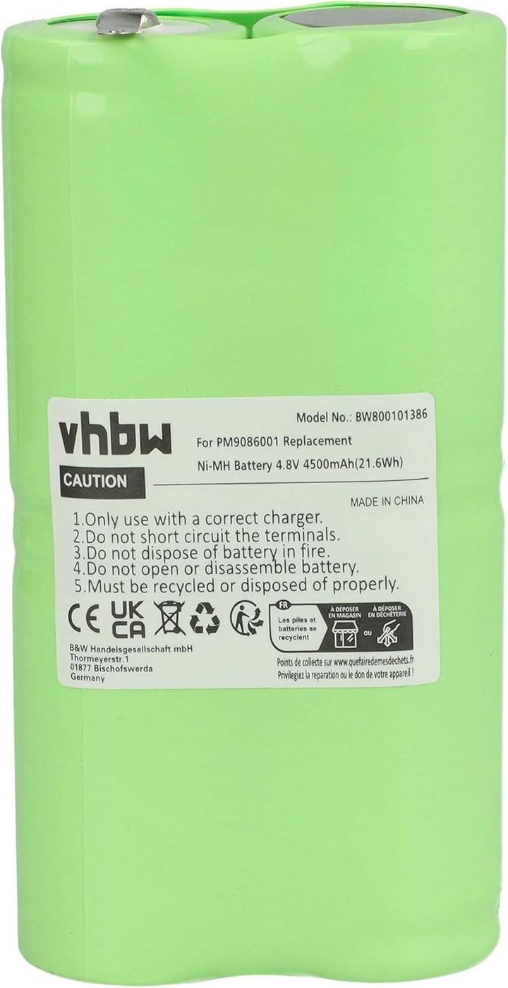 vhbw Akku kompatibel mit Philips PM95, PM93, PM97 Messgerät (4500 mAh, 4,8 V, NiMH)