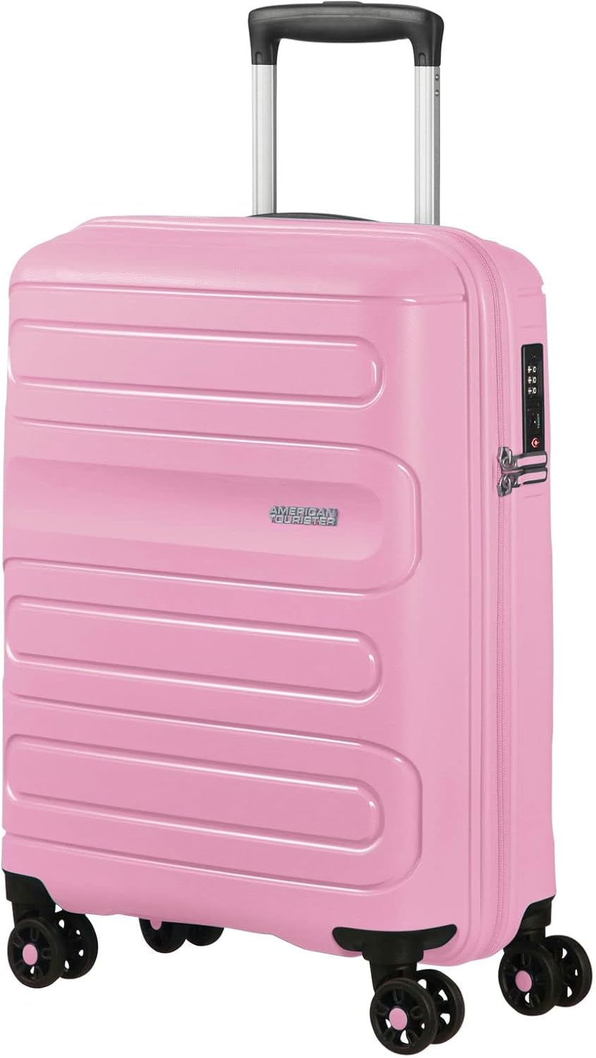 American Tourister Sunside - Spinner S Handgepäck, 55 cm, 35 L, Rosa (Pink Gelato) Spinner S (55 cm