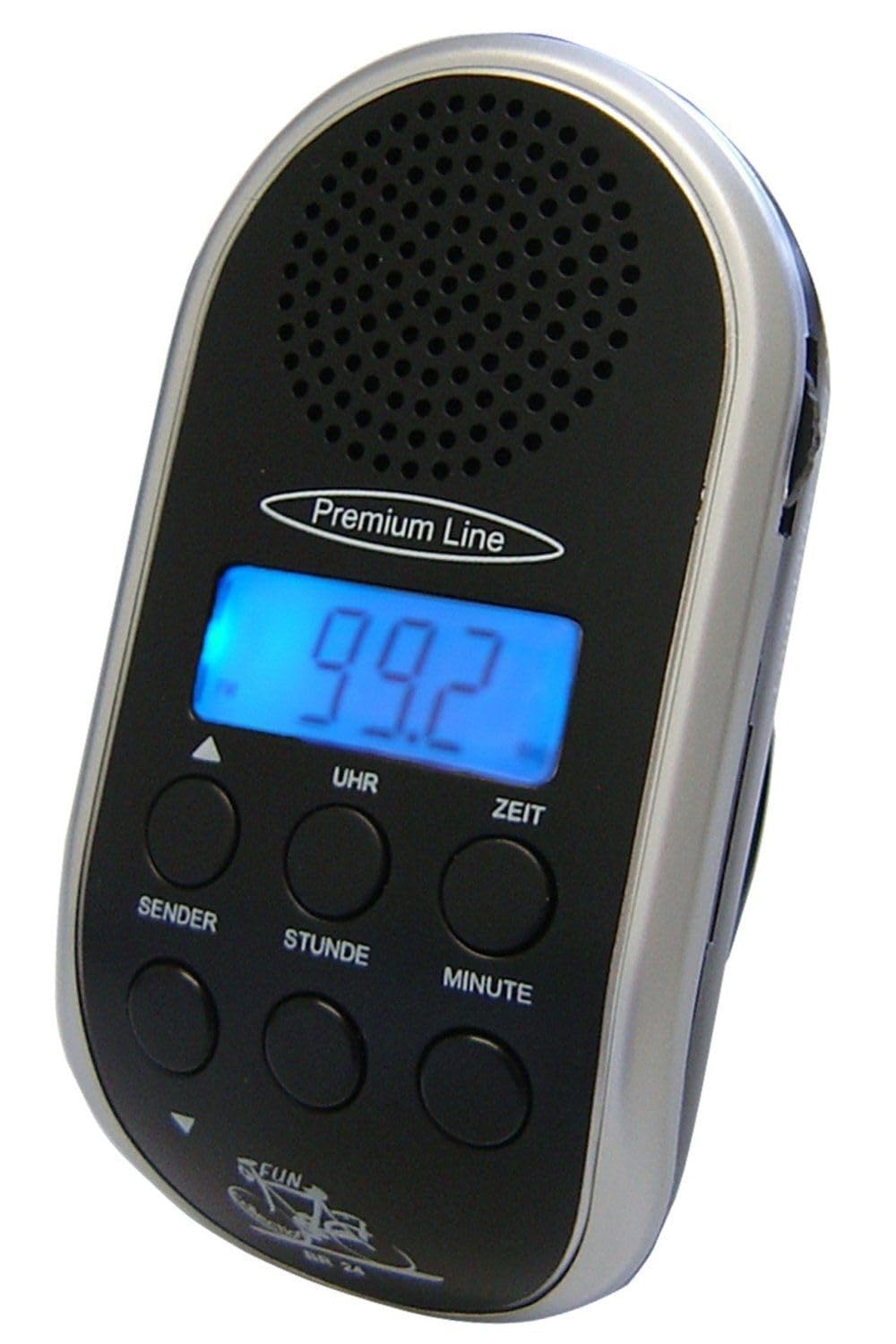 Fahrradradio Tripfinder BR 24 mit MP3-Anschluss, LCD-Anzeige mit Hintergrundbeleuchtung, Uhr und Leu