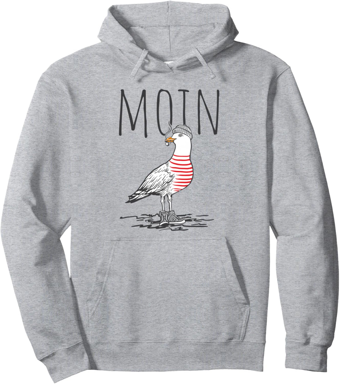 Moin Plattdeutsch Norddeutschland Nordlicht Pullover Hoodie