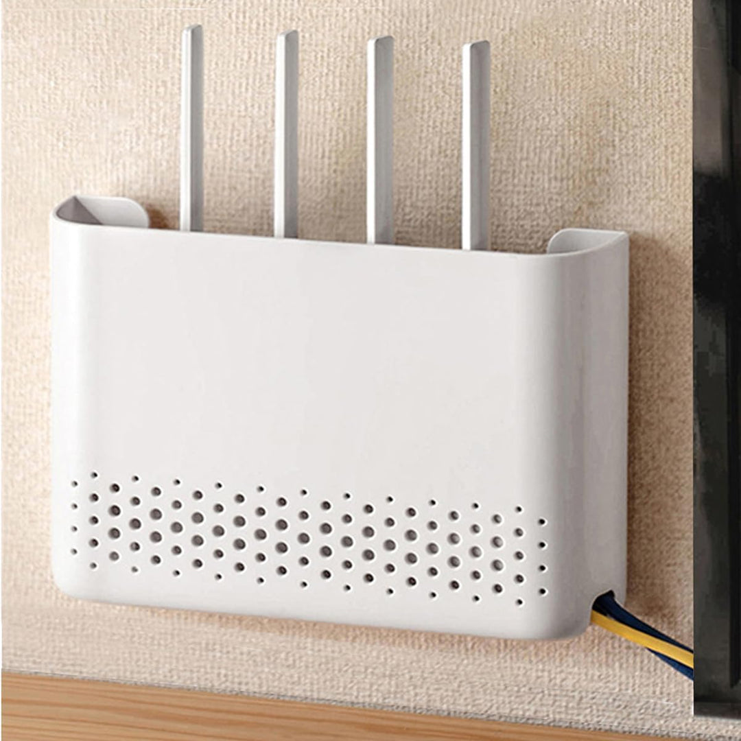Router Box, Router Verstecken, WiFi Router Aufbewahrungsbox Regal Wand WLAN Wandbehänge TV Kabel Ver