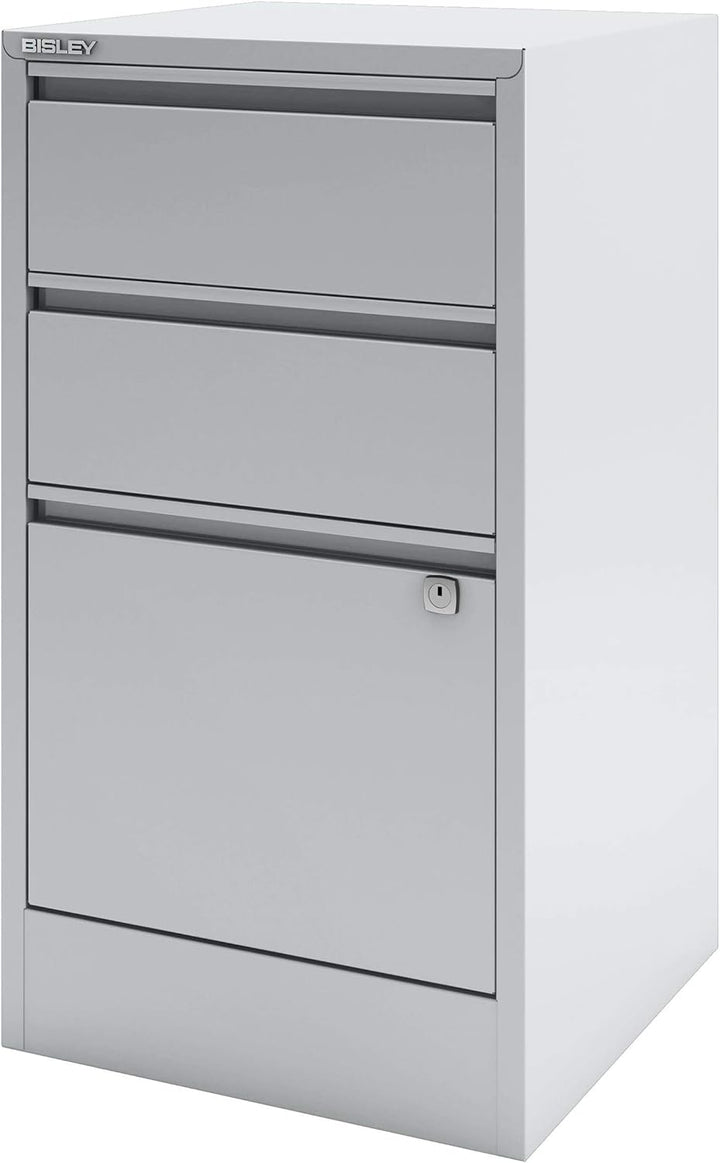 Bisley Home Filer, 2 Universal-, 1 HR-Schublade, Metall, 645 Lichtgrau, 40 x 41.3 x 67.2 cm, 645 Lic