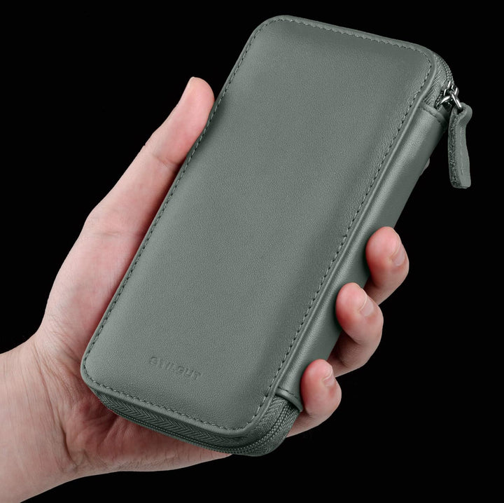 STILGUT Handytasche kompatibel mit iPhone 13 Mini, iPhone SE 2022 und andere Smartphones bis 5,4“, H