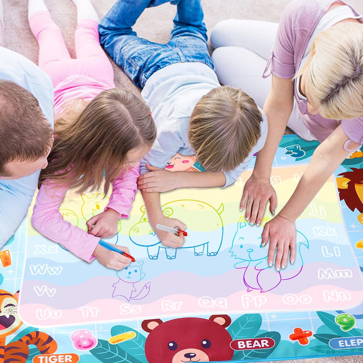 LEcylankEr Wasser Doodle Matte 120x90cm, Gross Aqua Doodle Wassermalmatte XXL, Magic Doodle Malmatte