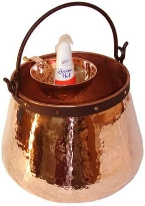 Copper Garden Sieb aus blankem Kupfer I Siebeinsatz für Feuerzangenbowle I Sieb zum Einhängen 17 cm