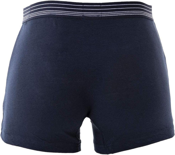 Mustang 3er Pack - Herren Boxershorts aus Baumwolle, Unterhosen für Männer, Navy/Weiss/Rot