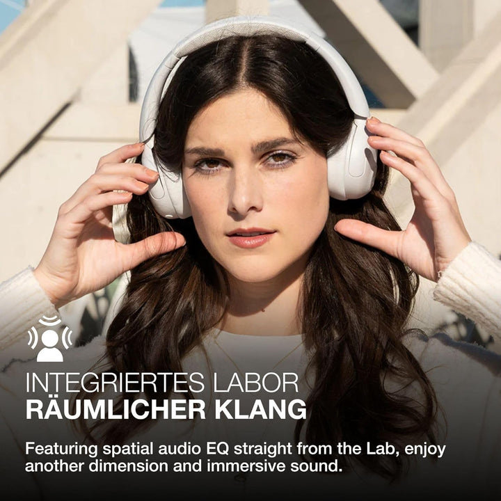 JLab Go Lux ANC Kopfhörer Noise Cancelling - Kabellose Bluetooth On Ear Kopfhörer mit Mikrofon, Akti