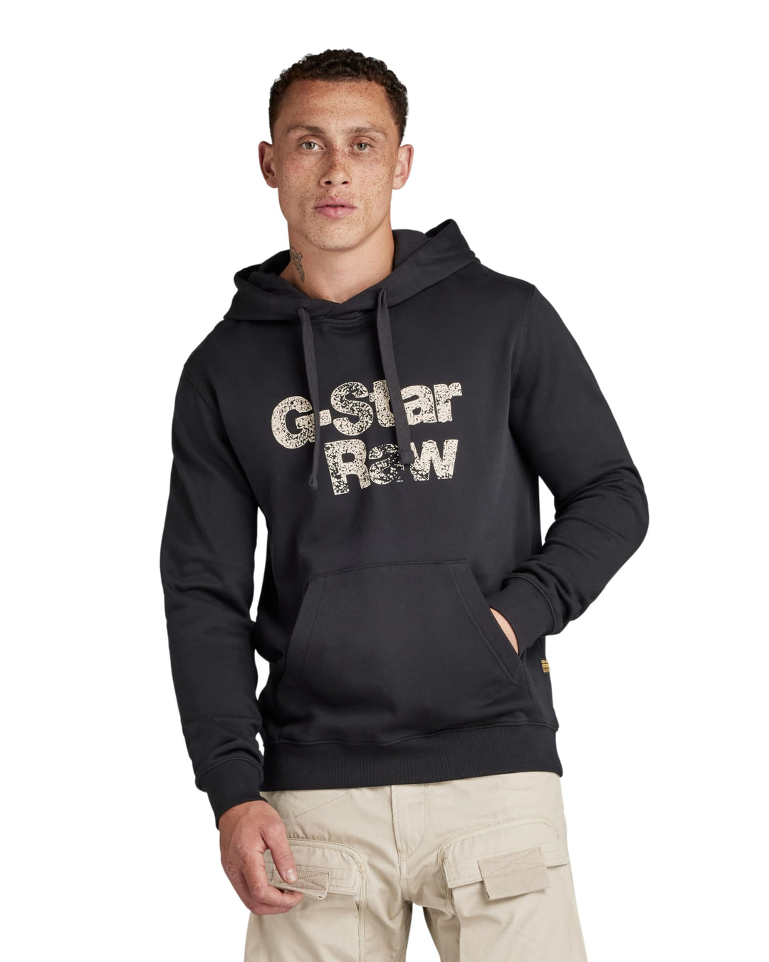 G-STAR Herren Retro Shadow Graphic Hooded Sweatshirt Sweats S Schwarz (Dk Black D24664-d390-6484), S