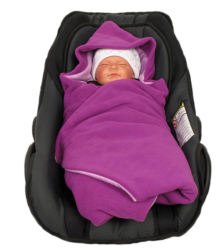 HOBEA-Germany Fusssack Einschlagdecke für die Babyschale Babyschalenfusssack Winter, Farben Winterde