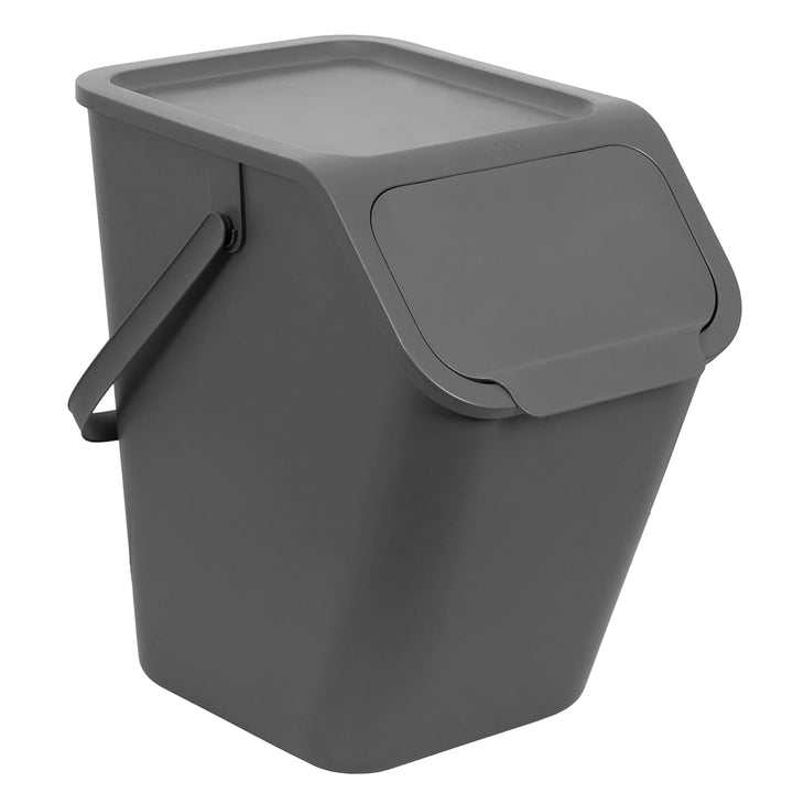 Go Practic Mülleimer Mit Deckel Küche 25 L Click-Function Abfalleimer Mülltrensystem Abfallbehälter