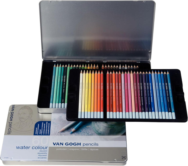 60 Color Sesetto Van Gogh Watercolor Pencil (Metal Cased) (Japan Import)