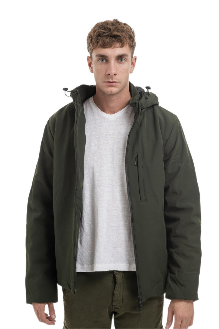 TONY BACKER Herren-Winterjacke, Softshelljacke, wasserdicht, winddicht, mit Kapuze, warme Jacke für