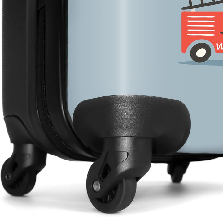 NoBoringSuitcases.com® Kinderkoffer Jungen, 67 cm - 72 L - Reisekoffer mit Rollen Gross - Hartschale