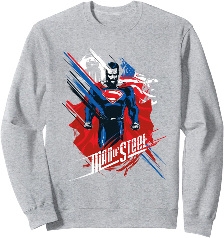 Superman Man of Steel American Man Sweatshirt