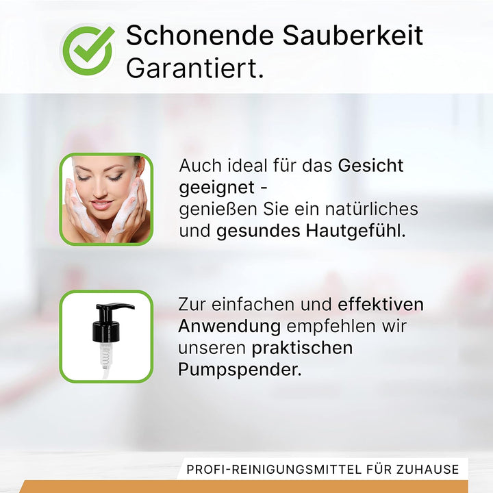 BiOHY Creme Seife (12 x 1 Liter) + Pumpspender | Hautschonende, rückfettende & geruchsneutrale Hands