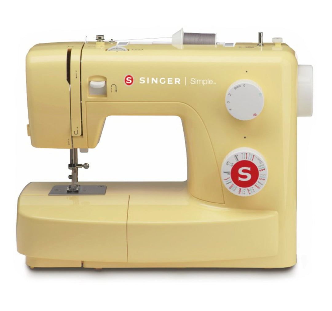 SINGER 230129140 Simple 3223Y Nähmaschine, 18/10 Stahl, lemontree