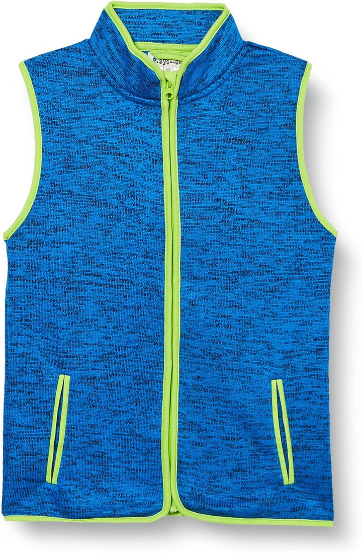 Playshoes Unisex Kinder Fleece Weste Outdoor-Oberteil 80 Blau Strickfleece, 80 Blau Strickfleece