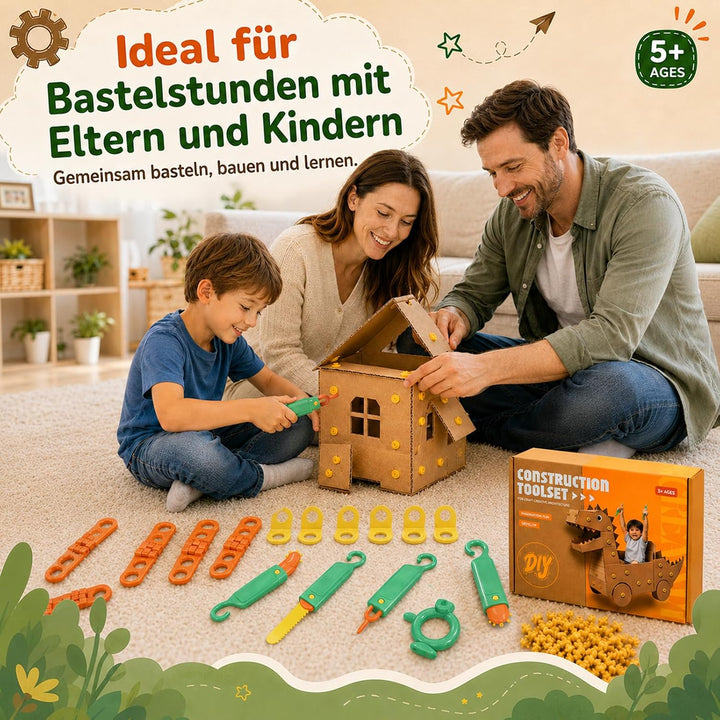 Karton Bastelset, Kartonwerkzeug für Kinder, STEM Konstruktionsspielzeug