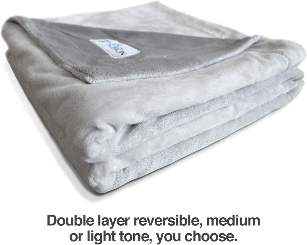 PetFusion Premium-Fleece-Hundedecke, Mikroplüsch-Katzendecke, ultraweich und gemütlich, zweifarbig,