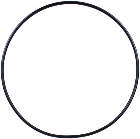 Hoopomania Faltbarer Hula Hoop Rohling, 25mm Rohr, schwarz/Weiss Ø 90-140cm Ø110cm Schwarz, Ø110cm S