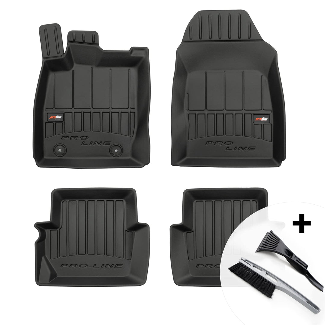 moto-MOLTICO 3D Gummimatten Auto Fussmatten Gummi Automatten 4-teilig Set - passend für Ford Fiesta