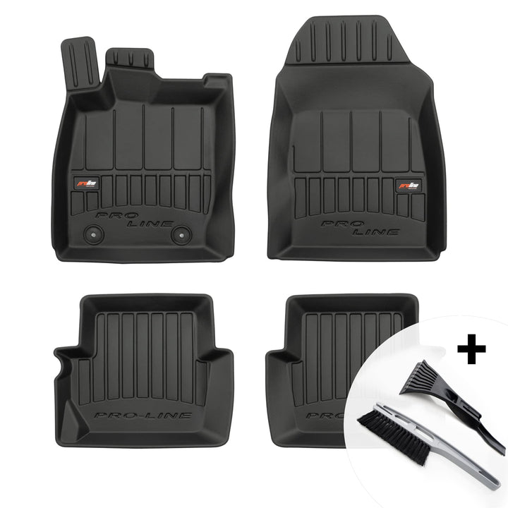 moto-MOLTICO 3D Gummimatten Auto Fussmatten Gummi Automatten 4-teilig Set - passend für Ford Fiesta