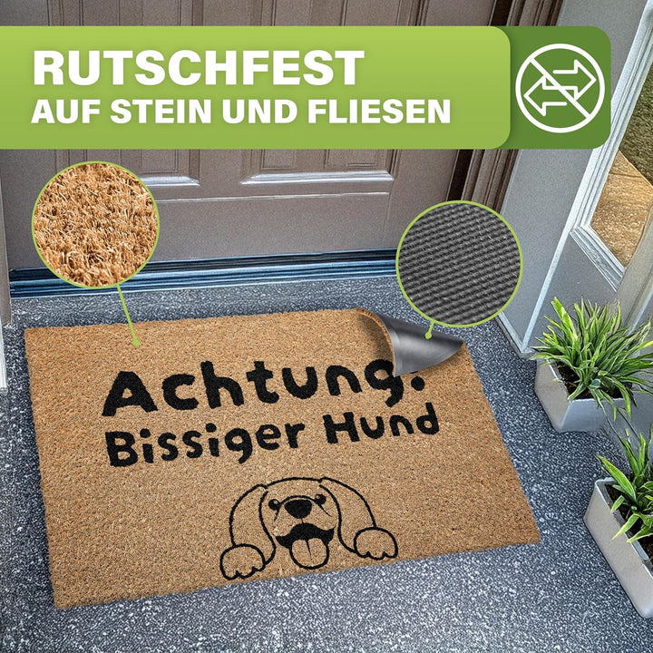 Fussmatte Kokos [Wetterfest] - extrem robust - Fussabtreter aussen - die Kokosmatte Fussmatte aussen