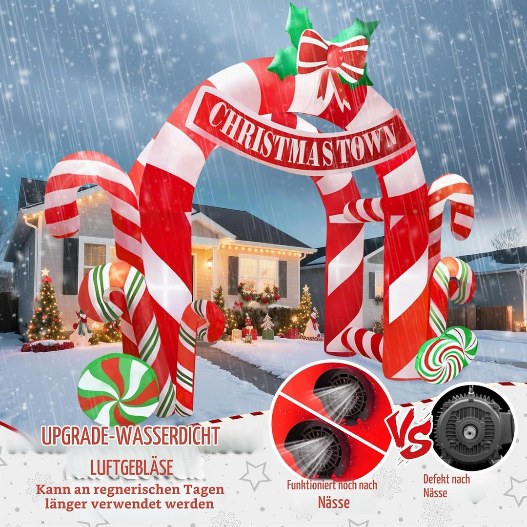 Kalolary 13FT Aufblasbare Weihnachtsdekoration mit LED Beleuchtung