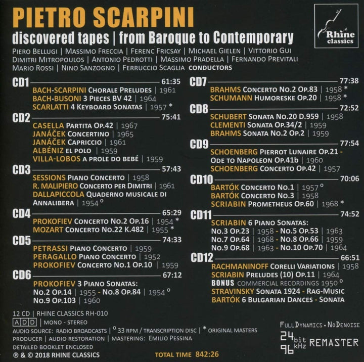 Discovered Tapes|from Baroque to Contemporary, Audio-CD