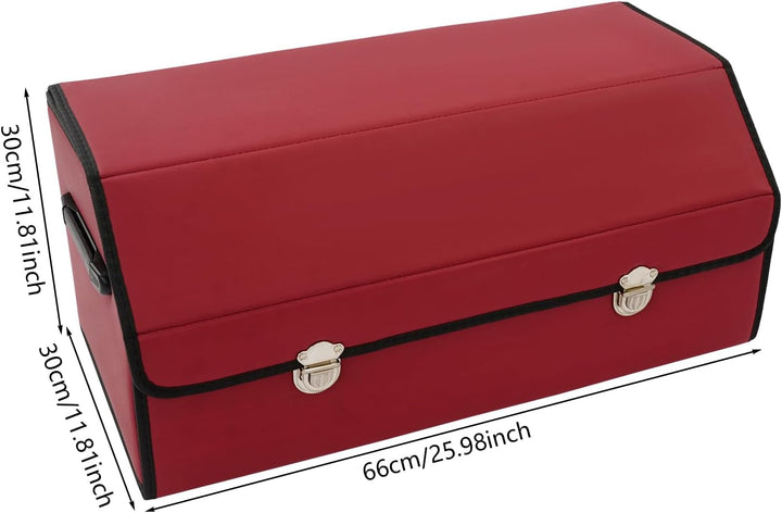 56L Kofferraum Organizer mit Deckel,Auto Kofferraumbox wasserdicht &amp; verschleissfest Auto Kofferraum
