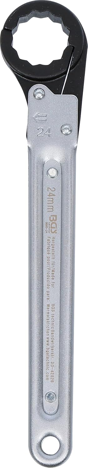 BGS 8665-24 | Leitungs-Ratschenschlüssel | 24 mm Schlüsselweite: 24 mm, Schl&amp;