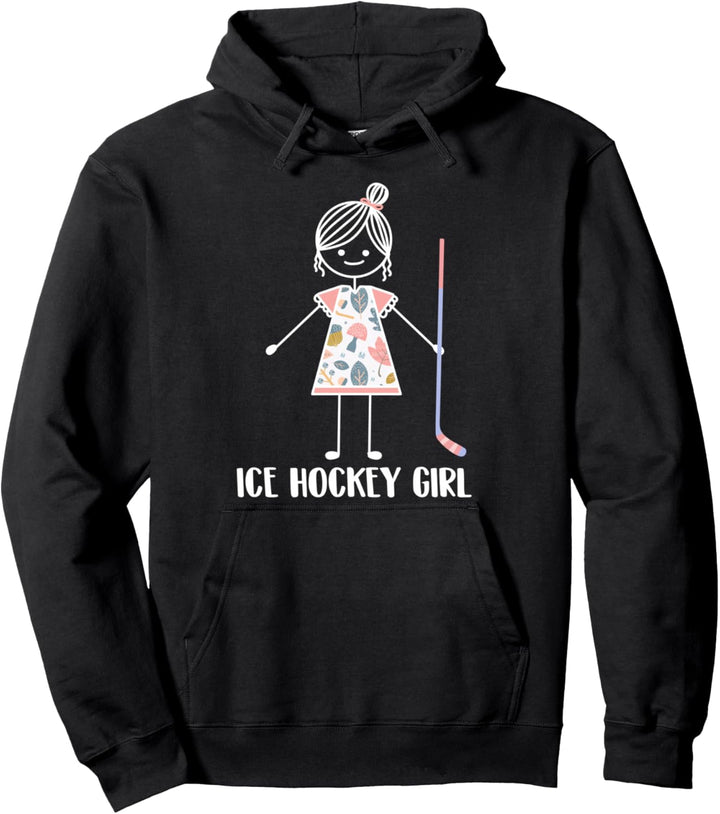 Eishockey Mädchen - Wintersport Team Ice Hockey Pullover Hoodie