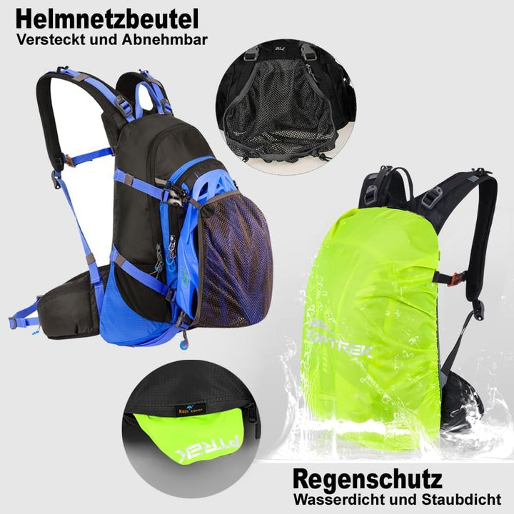 toptrek Fahrradrucksack Wasserdicht 20L,Ultraleicht Rucksack für Damen &amp; Herren,Fahrrad Rucksack mit