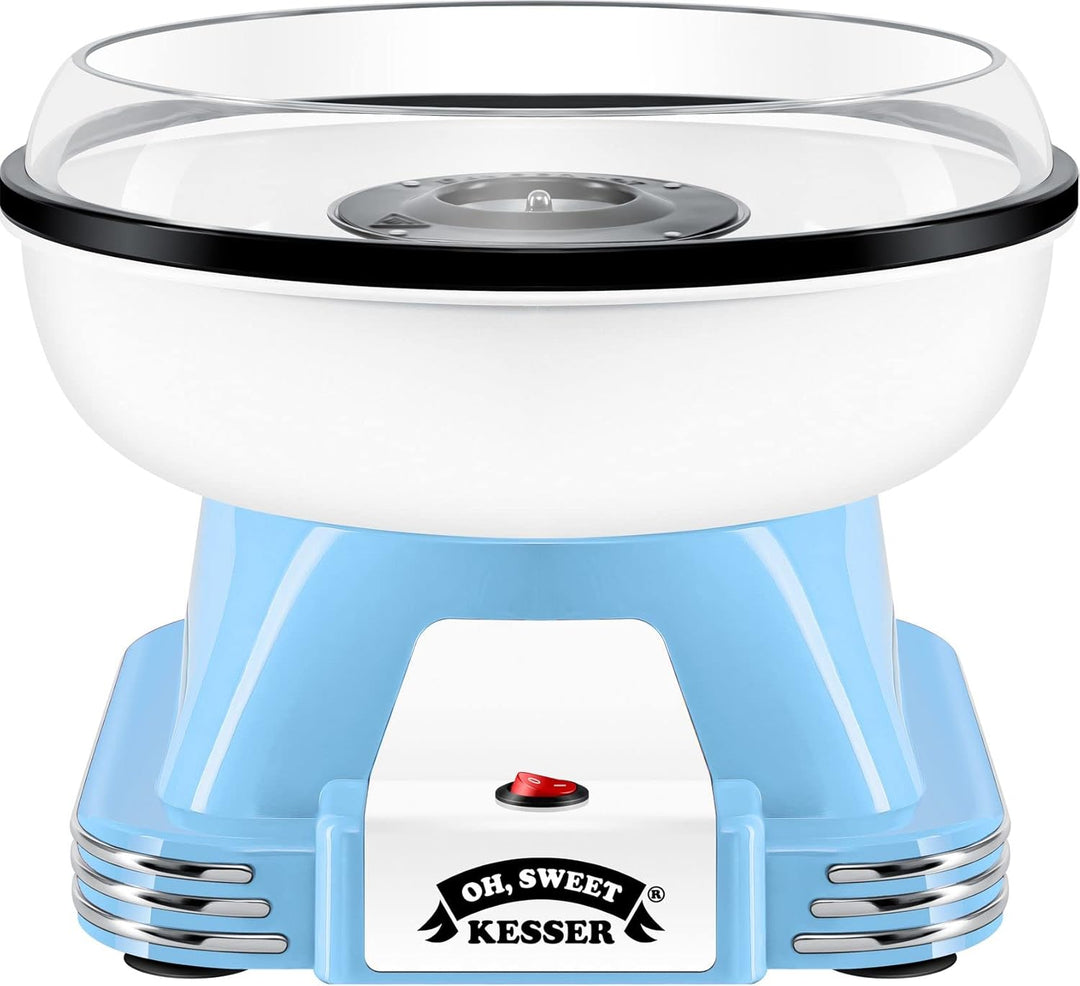 KESSER® Zuckerwattemaschine Set für Dein zuhause - Mit 30x Zuckerwatte Stäbchen & Messlöffel - Retro
