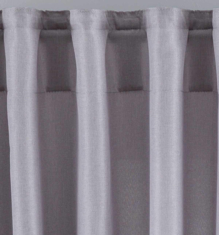 2er Set Vorhänge Verdeckte Schlaufen Cationic »JENA« HxB 225x140 cm Silber Blickdicht Leinen Optik G