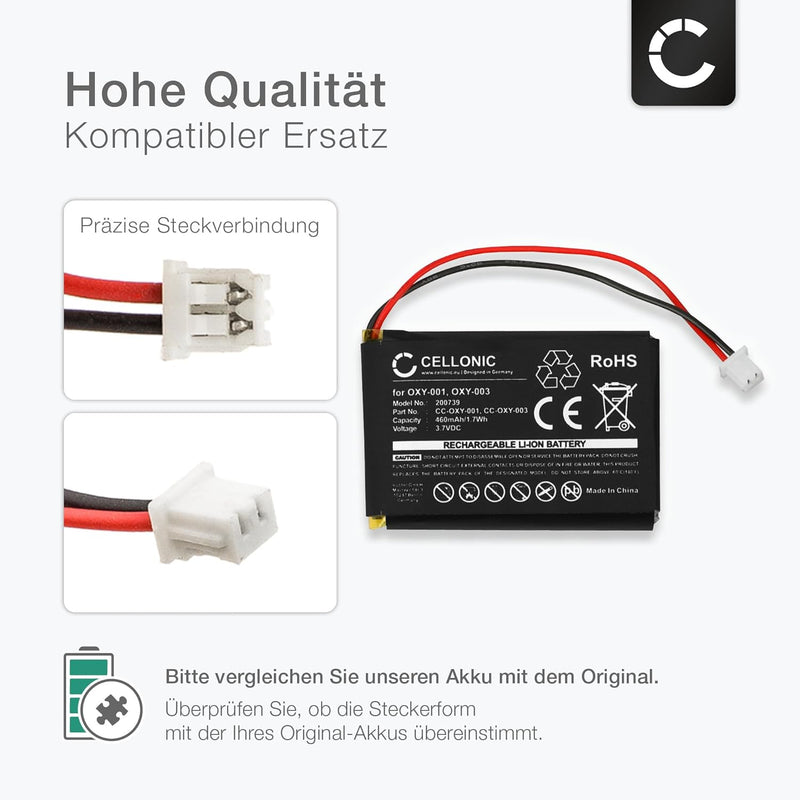 CELLONIC® Ersatz Akku OXY-001, OXY-003, GPNT-02 kompatibel mit Nintendo Game Boy Micro Ersatzakku 46