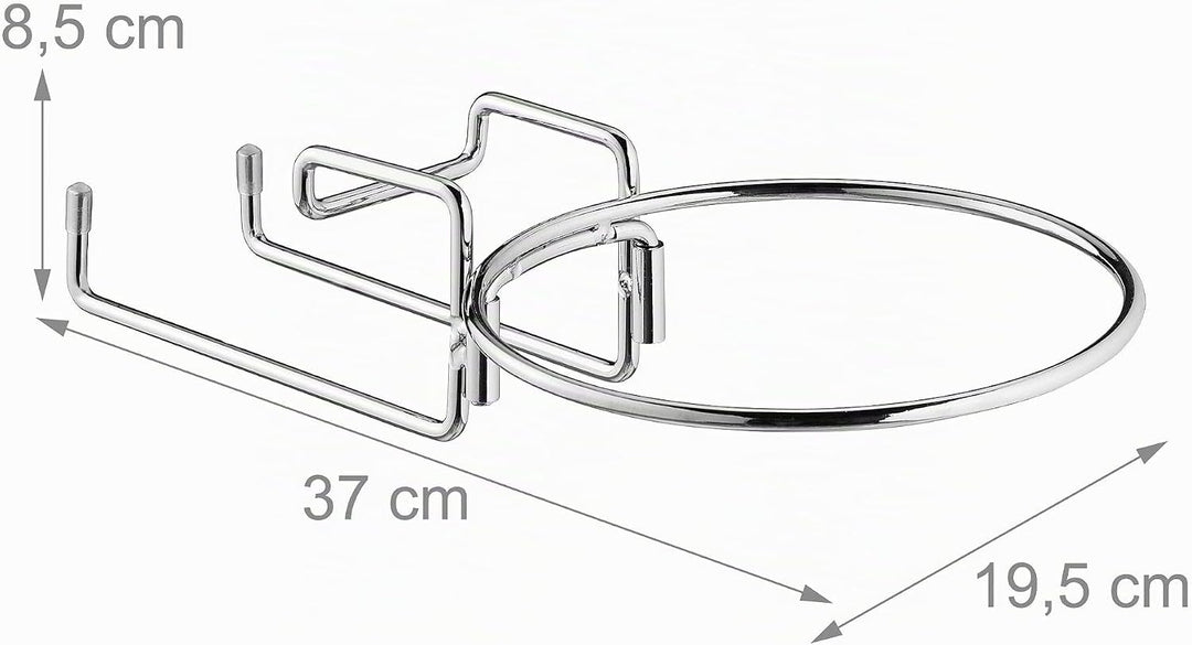 Relaxdays 4 x Sektkühlerhalter, Tischhalterung für Weinkühler mit 18 cm Ø, Sektkübelhalterung aus Ei
