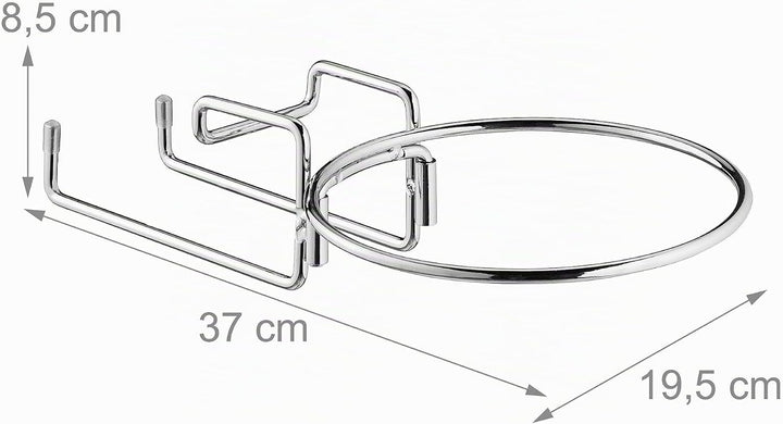 Relaxdays 4 x Sektkühlerhalter, Tischhalterung für Weinkühler mit 18 cm Ø, Sektkübelhalterung aus Ei
