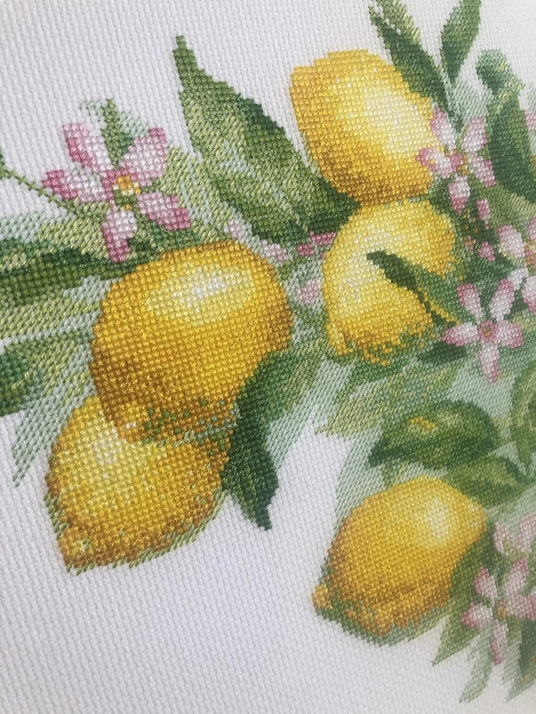 Riolis Kreuzstich Set Helle Zitronen, Zählmuster, 30x40cm