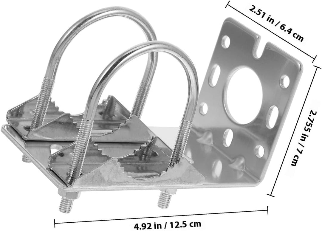 ARTIBETTER Aluminiumlegierung Antennenhalterung Outdoor Wetterfeste Masthalterung mit U bügel Klemme