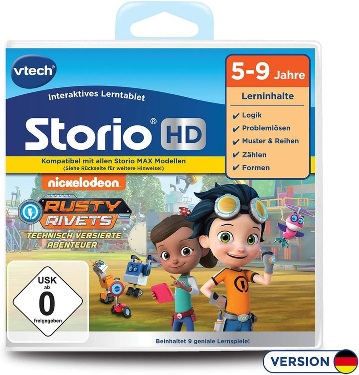 Vtech 80-271304 Rusty Rivets HD Lerntablet; Tablet für Kinder; Kindertablet
