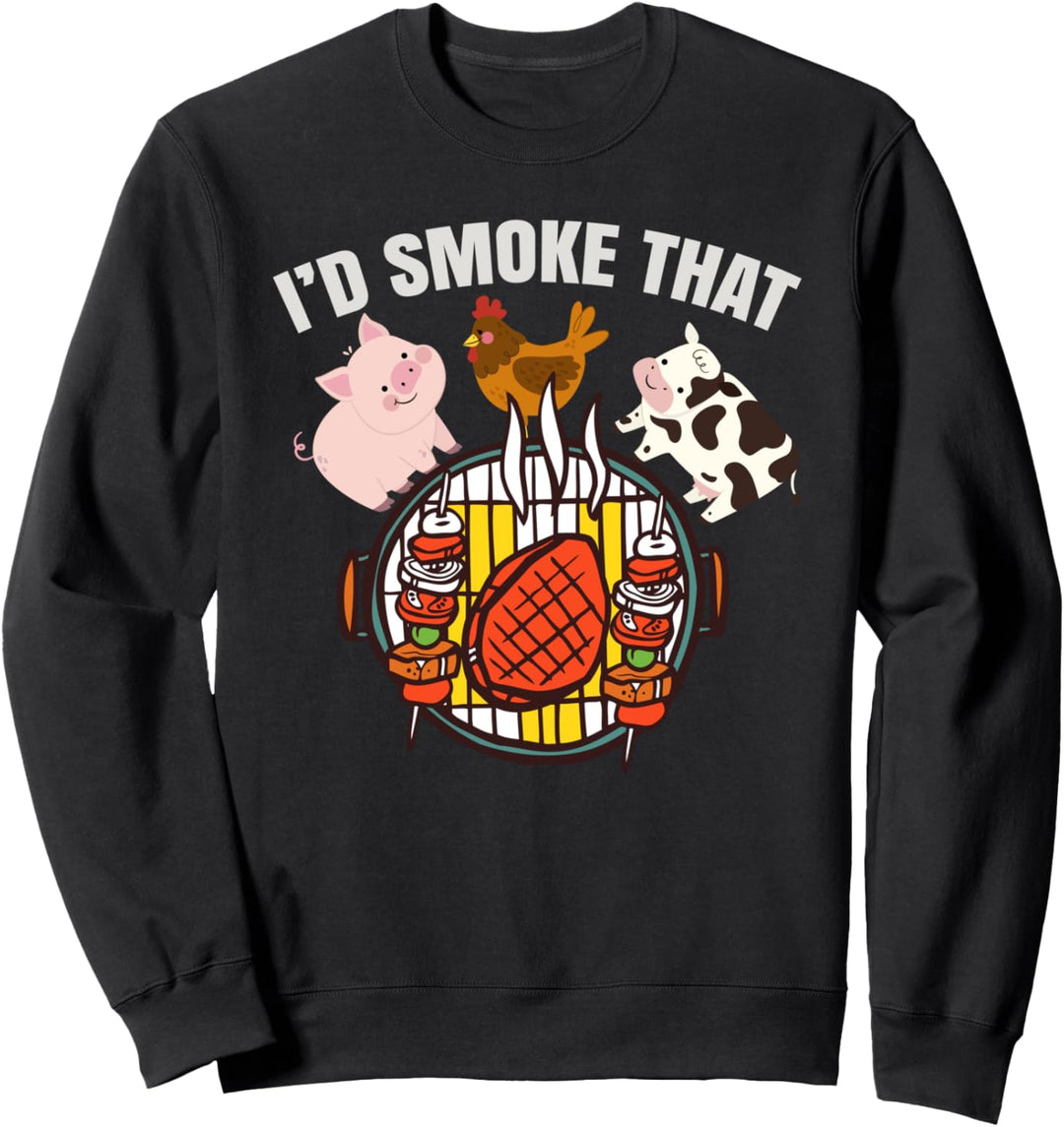 Grillmeister Barbecue Grillparty BBQ Lustiges Grillen Sweatshirt