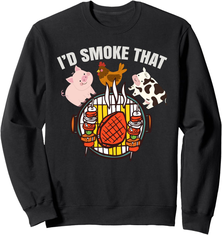 Grillmeister Barbecue Grillparty BBQ Lustiges Grillen Sweatshirt
