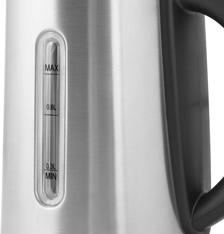 Orbegozo KT 6022 - Elektrischer Wasserkocher, 0,8 Liter Fassungsvermögen, Edelstahl, automatische Ab