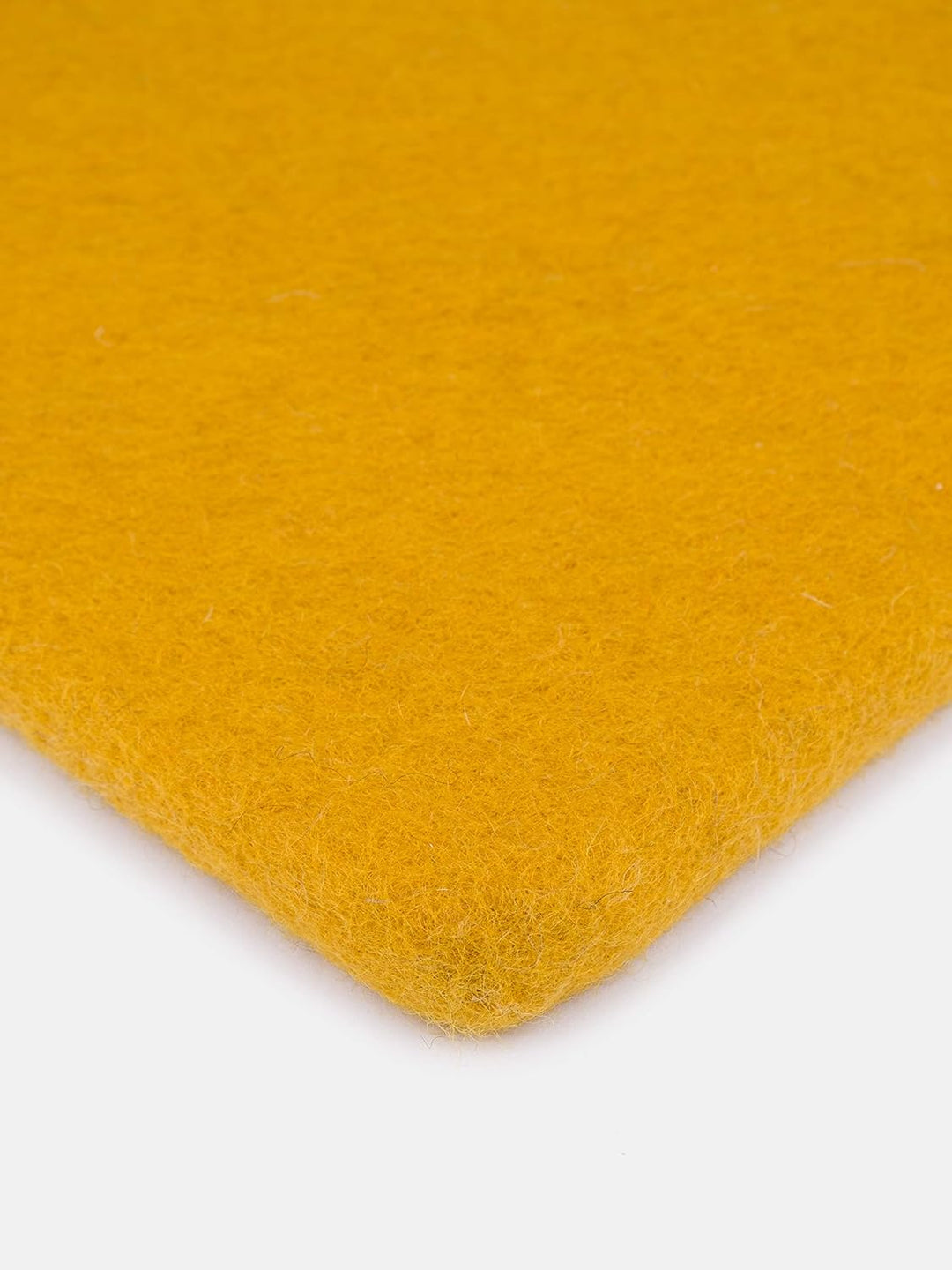 myfelt Flache Filz Sitzauflage, Filz Stuhlauflage - Klara - quadratisch, 36x36 cm, Senfgelb, Senfgel