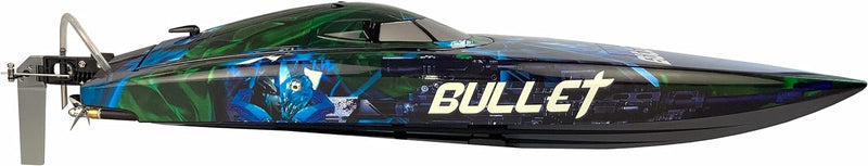 Amewi 26097 RC Speedboot Bullet V4 740mm 4s brushless ARTR, Blau,schwarz