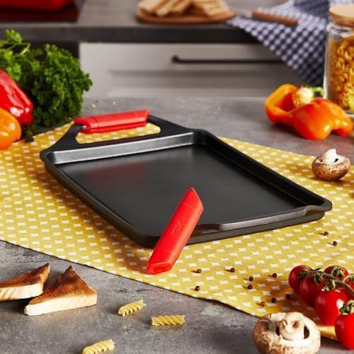 WECOOK! Ecostone Grillplatte, Induktion Griddle-Pfanne 43 X 25 cm, Aluminiumguss, Antihaftbeschichtu