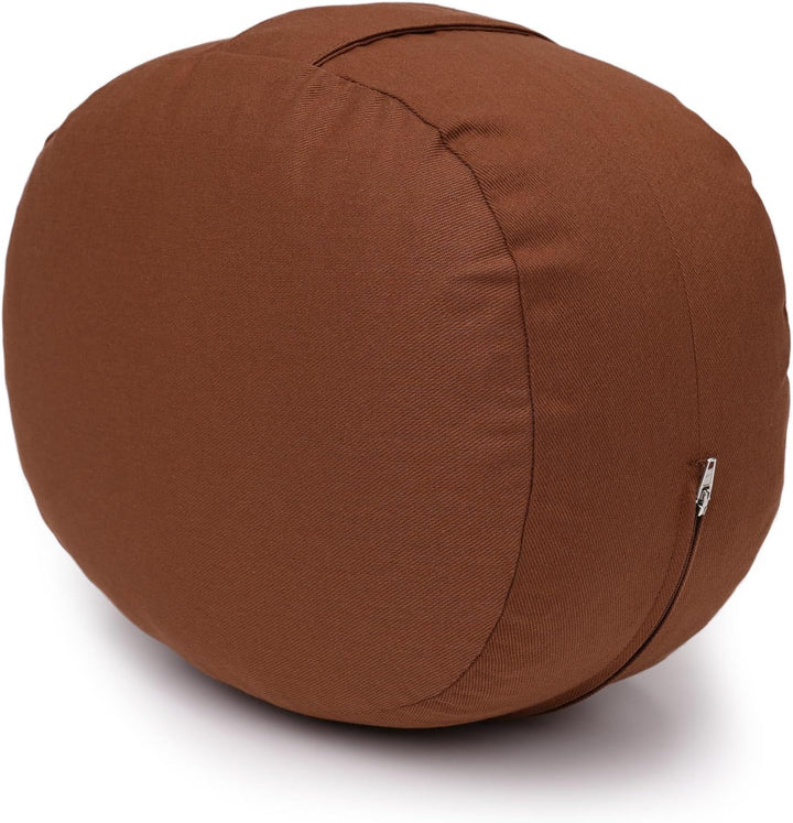 Yogabox Glückssitz® Yogakissen OVAL - regional hergestellt kastanie, kastanie