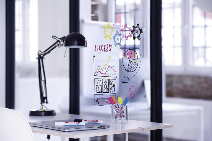 edding 95 Glasmarker - weiss - 10 Stifte - Rundspitze 1,5-3 mm - zum Schreiben und Markieren auf Gla